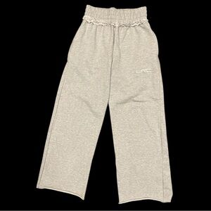 Lonely Road Club Grey Wide-Leg Sweatpants M